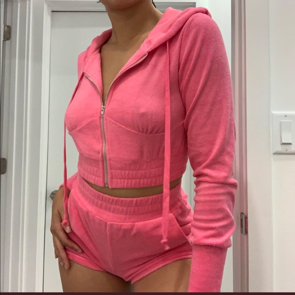 Kiki the Brand Pink Terry Two Piece Set - Picture 1 of 14